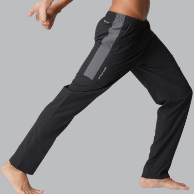 Men Black Solid Athleisure Lounge Pant